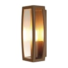 SLV - MERIDIAN BOX Aussenleuchte, rostfarben, E27, max. 25W, klarer Kunststoff