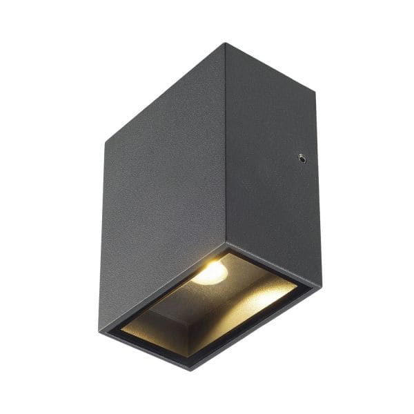 SLV - QUAD XL 1 Wandleuchte, eckig, anthrazit, LED, 1x3,2W, 3000K,