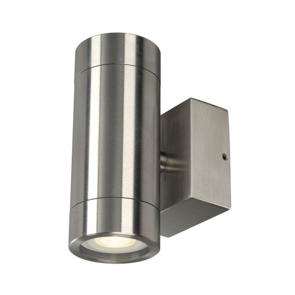 SLV - ASTINA STEEL GU10 Wandleuchte, rund, Edelstahl 304