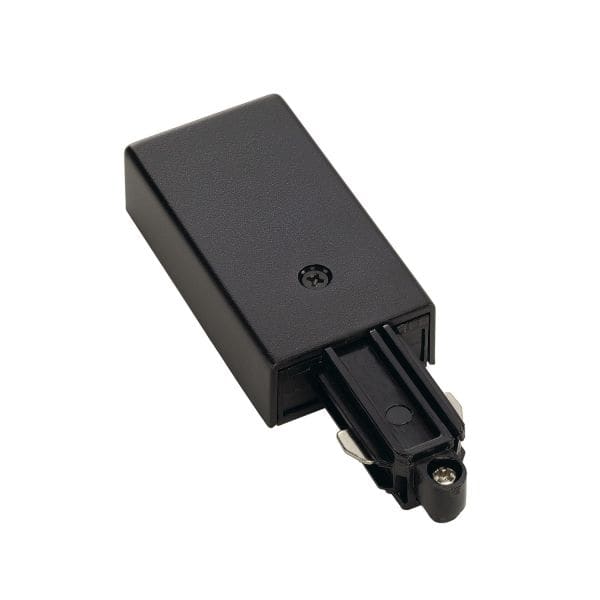 SLV - Einspeiser für 1-Phasen HV-Stromschiene, Aufbauversion schwarz, Erde rechts