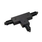 SLV - T-Verbinder für 1-Phasen HV-Stromschiene, Aufbauversion schwarz, Erde aussen, links