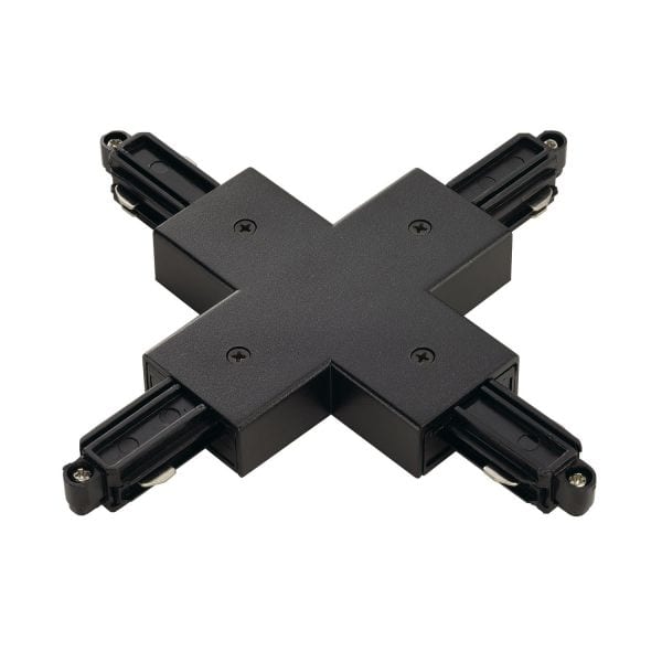 SLV - X-Verbinder für 1-Phasen HV-Stromschiene, Aufbauversion schwarz