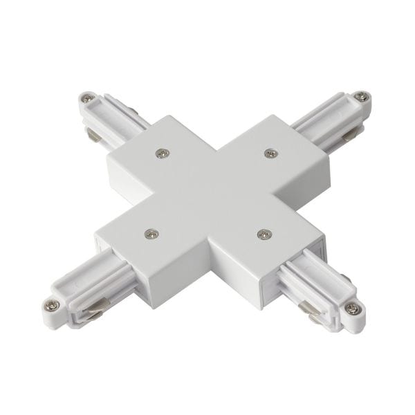 SLV - X-Verbinder für 1-Phasen HV-Stromschiene, Aufbauversion weiss