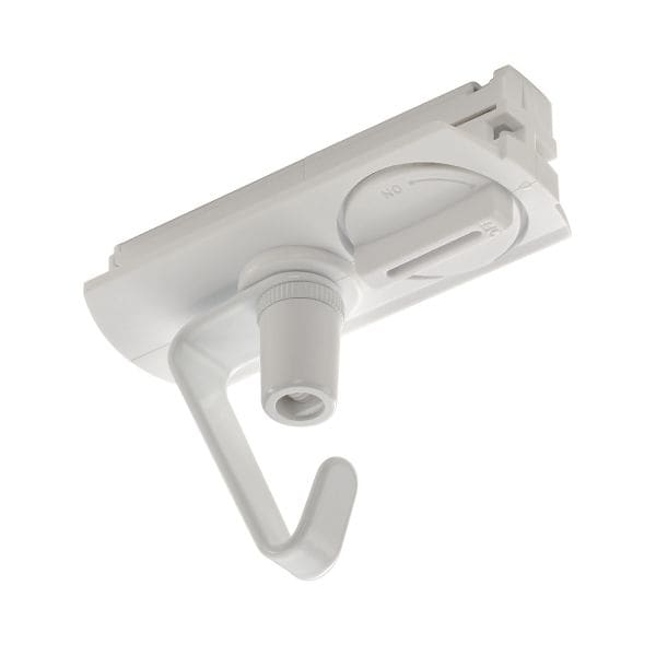 SLV - Adapter für 1-Phasen Hochvolt- schiene, weiss, elektrisch, mit Haken
