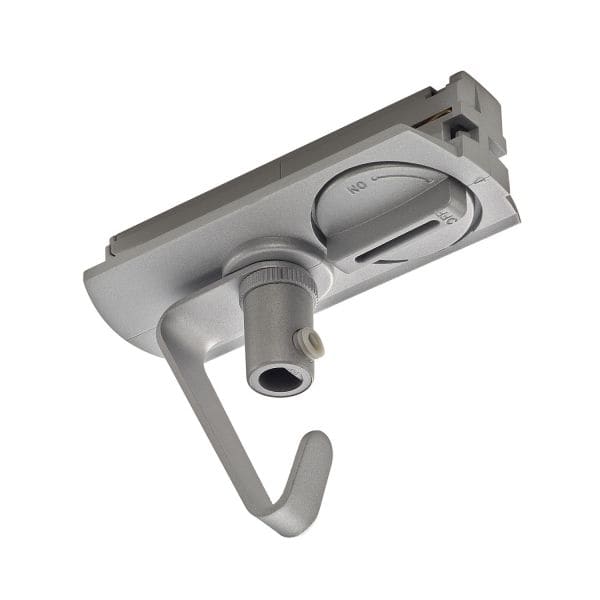 SLV - Adapter für 1-Phasen Hochvolt- schiene, silber, elektrisch, mit Haken