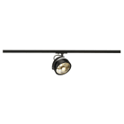 SLV - KALU TRACK QPAR111 Leuchten- kopf, schwarz, inkl. 1P.-Adapter