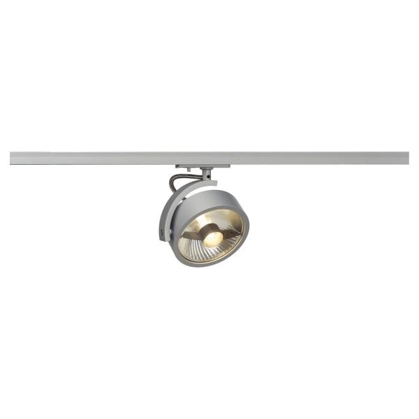 SLV - KALU TRACK QPAR111 Leuchten- kopf, silber,inkl. 1P.-Adapter