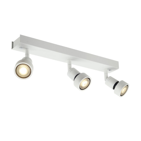 SLV - PURI 3 Deckenleuchte, matt- weiss, 3xGU10, max. 3x50W, mit Decoring