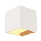 SLV - PLASTRA CUBE Wandleuchte, eckig, weisser Gips, G9, max. 42W