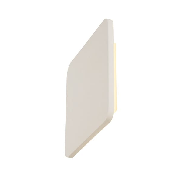SLV - PLASTRA SQUARE Wandleuchte, eckig, weisser Gips, 48 LED, 3000K
