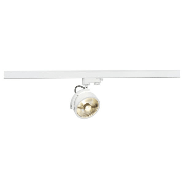 SLV - KALU TRACK QPAR111 Leuchten- kopf, weiss, inkl. 3P.-Adapter