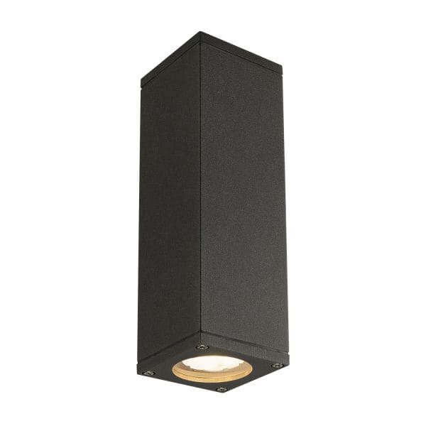 SLV - THEO UP-DOWN OUT Wandleuchte, eckig, anthrazit, GU10, max. 2x35W