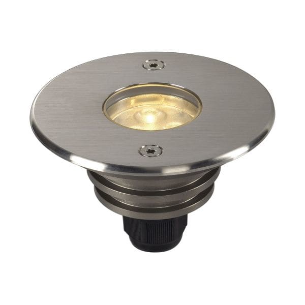 SLV - DASAR LED LV Bodeneinbau- leuchte, rund, Edelstahl 316, 6,5W, 3000K, 12- 25V, IP67