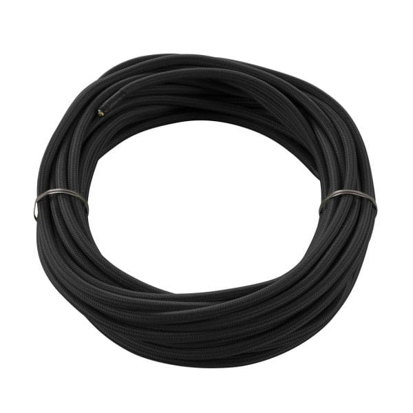 SLV - Textilkabel, 3-polig, 10m, schwarz