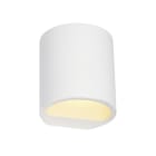 SLV - PLASTRA Wandleuchte, GL 104 ROUND, weisser Gips, G9, max. 42W