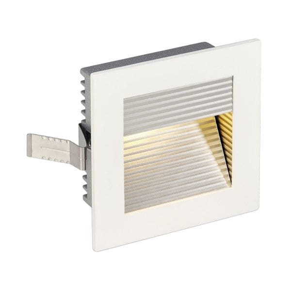 SLV - FRAME CURVE LED Einbauleuchte, eckig, mattweiss, warmweisse LED
