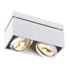 SLV - KARDAMOD SURFACE SQUARE ES111 DOUBLE Deckenleuchte, eckig, weiss, 2xGU10, max. 2x75W