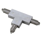 SLV - T-Verbinder für 1-Phasen HV-Stromschiene, Aufbauversion silbergrau, Erde aussen, links