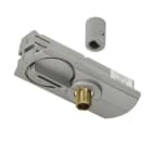 SLV - 1-Phasen Pendelleuchtenadapter silbergrau, inkl. Zugentlas- tung und Gewindestück