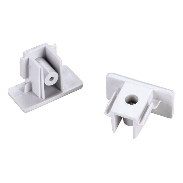 SLV - Endkappen für 1-Phasen HV-Stromschiene, Aufbauversion weiss, 2 Stück