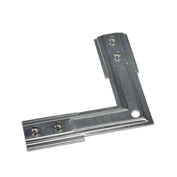 SLV - Stabilisator Eckverbinder lang für 1-Phasen HV-Stromschiene, nickel matt