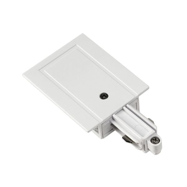 SLV - Einspeiser für 1-Phasen HV-Stromschiene, Einbauversion weiss, Erde rechts