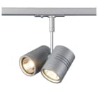 SLV - BIMA II Leuchtenkopf, silbergrau, 2xGU10, max. 50W, inkl. 1P.-Adapter