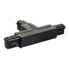 SLV - EUTRAC T-Verbinder mit Einspeisemöglichkeit, Erde rechts, schwarz