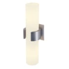 SLV - DENA II Wandleuchte, alu brushed, Glas teil- satiniert, 2xE14, max. 40W
