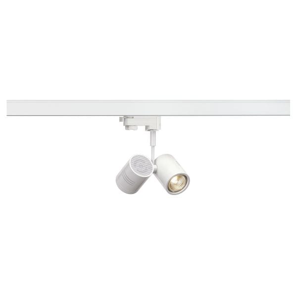 SLV - BIMA II Leuchtenkopf, mattweiss, 2xGU10, max. 50W, inkl. 3P.-Adapter