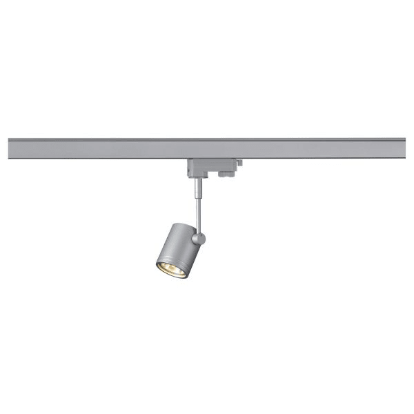 SLV - BIMA I Leuchtenkopf, silbergrau, GU10, max. 50W, inkl. 3P.-Adapter,