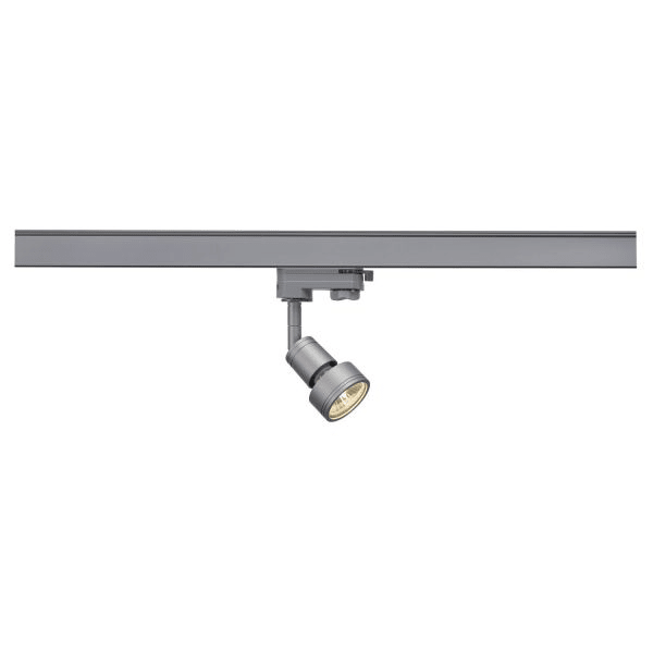 SLV - PURI Lampenkopf, silbergrau, GU10, max. 50W, inkl. 3P.-Adapter