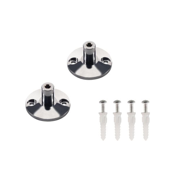 SLV - Wandhalter für NV-Seilsystem, chrom, 2 Stk., 3cm