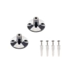 SLV - Wandhalter für NV-Seilsystem, chrom, 2 Stk., 3cm