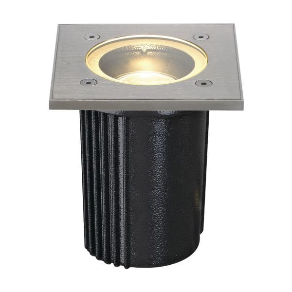 SLV - DASAR EXACT GU10 Bodeneinbau- leuchte, eckig, Edelstahl 316, max. 35W, IP67