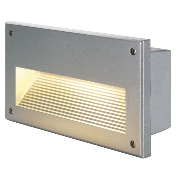 SLV - BRICK DOWNUNDER E14, silber- grau, max 40W, IP44