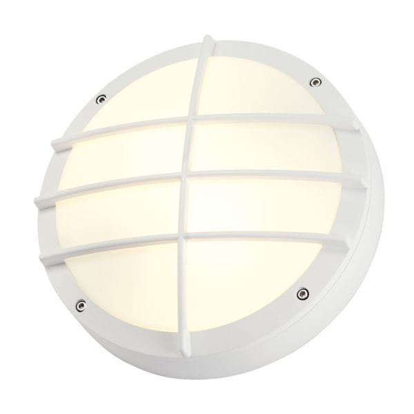 SLV - BULAN GRID Wandleuchte, rund, weiss, E27, max. 2x25W