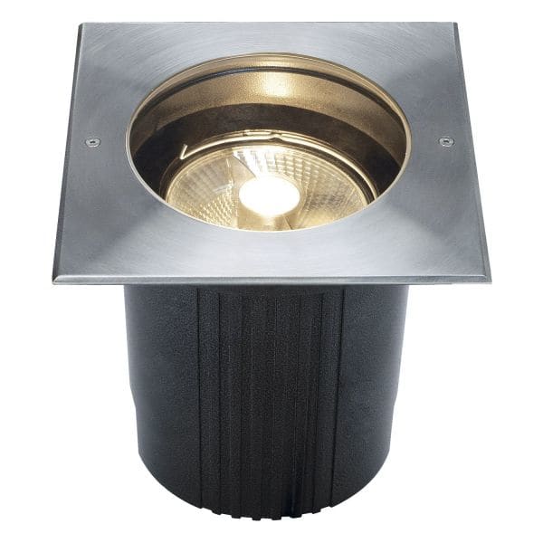SLV - DASAR ES111 Bodeneinbau- leuchte, eckig, Edelstahl 316, max. 75W, IP67