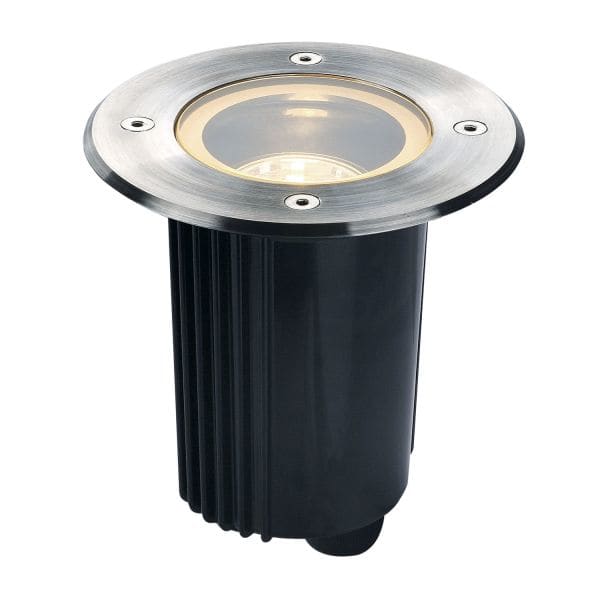 SLV - DASAR 80 GU10 Bodeneinbauleuchte, rund, Edelstahl 316, max. 35W, IP67