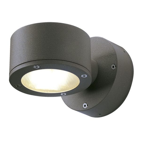 SLV - SITRA WALL Wandleuchte, anthrazit, GX53 ESL, max. 9W, IP44