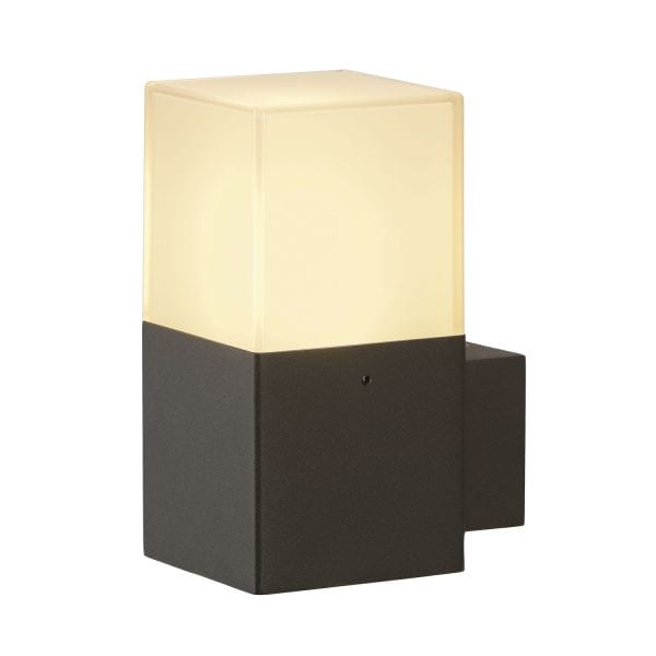 SLV - GRAFIT Wandleuchte, WL, anthrazit / weiss, E27 ESL, max. 11W, IP44