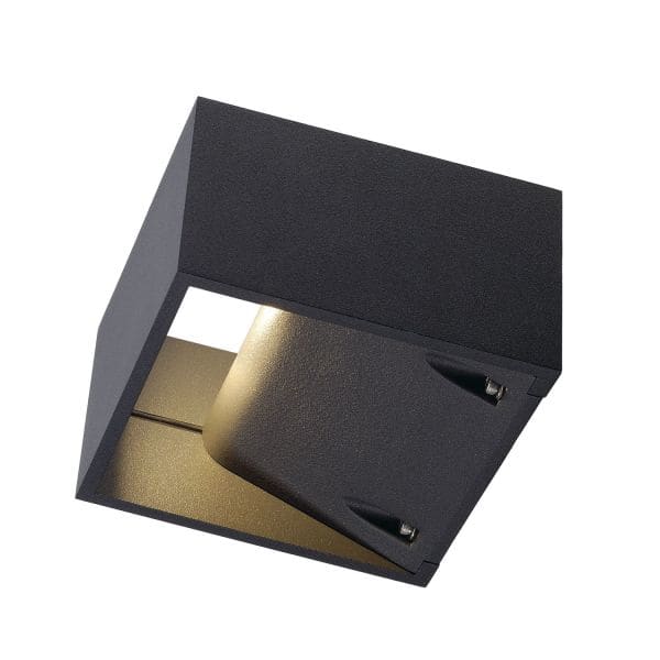 SLV - LOGS WALL Wandleuchte, eckig, anthrazit, 6W LED, warmweiss