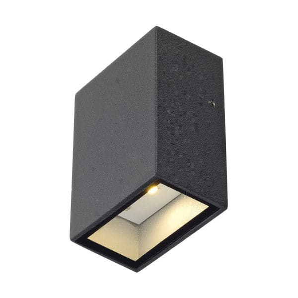 SLV - QUAD 1 Wandleuchte, eckig, anthrazit, LED, 1x3W, 3000K