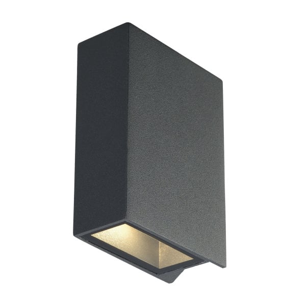 SLV - QUAD 2 Wandleuchte, eckig, anthrazit, LED, 2x3W, 3000K, up-down