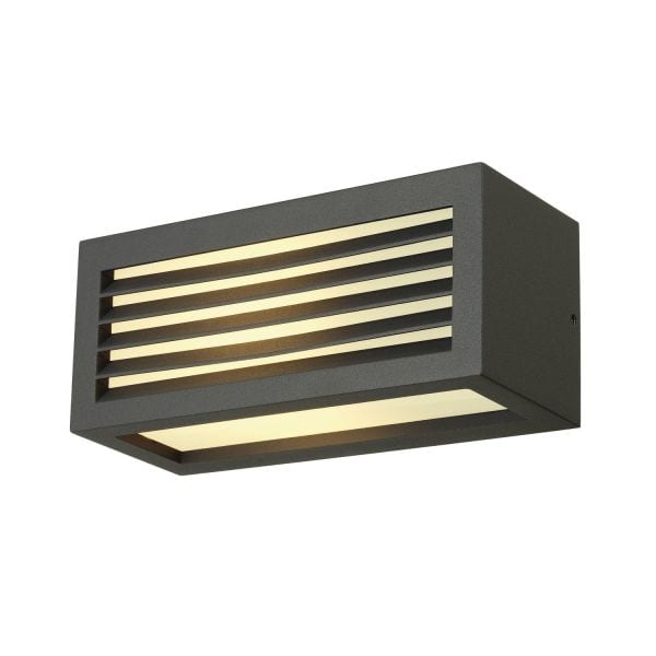 SLV - BOX-L E27 Wandleuchte, eckig, anthrazit, E27, max. 18W