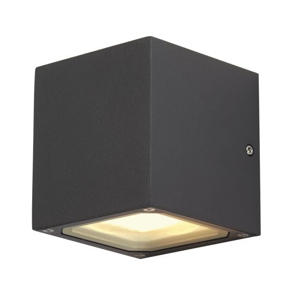 SLV - SITRA CUBE Wandleuchte, anthrazit, 2xGX53, max. 2x9W