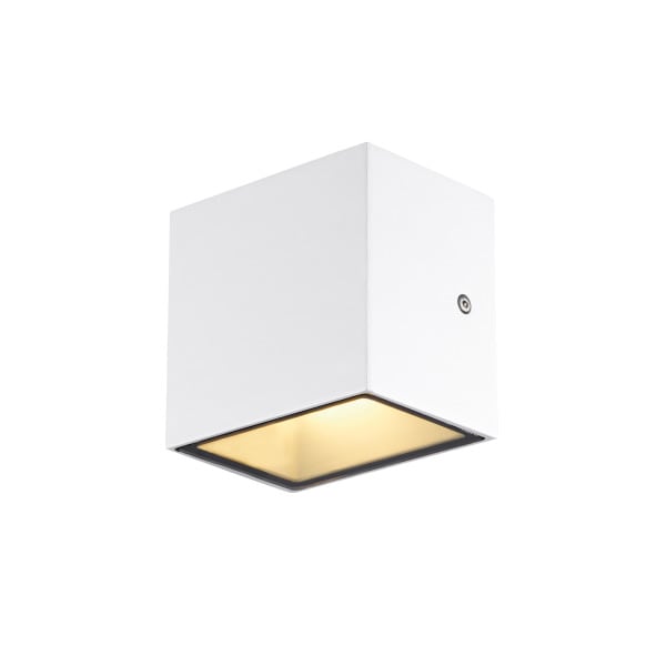 SLV - SITRA S WL SINGLE, LED Outdoor Wandaufbauleuchte, weiss, CCT switch 3000/4000K
