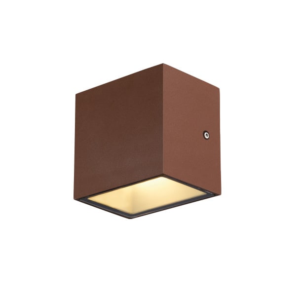 SLV - SITRA S WL SINGLE, LED Outdoor Wandaufbauleuchte, rost farbend,  CCT switch 3000/4000K