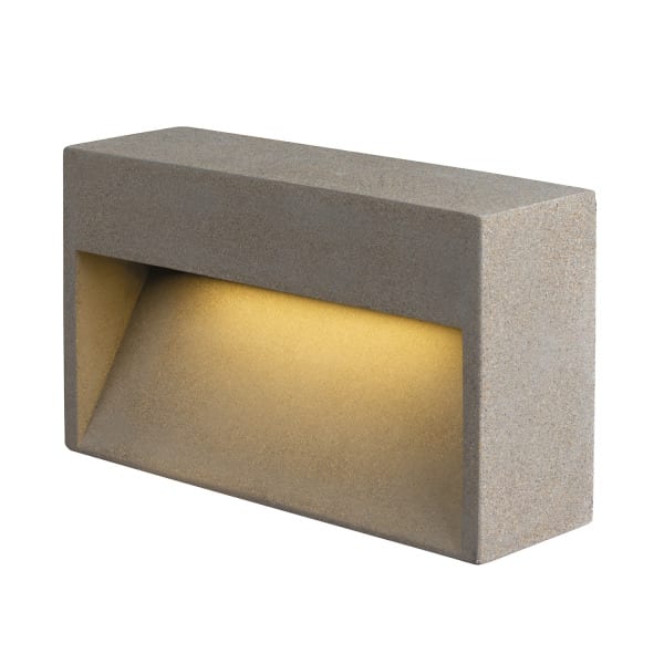 SLV - CONCRETO L, WL Wandaufbauleuchte grau, 12W, 570lm, 3000K