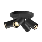 SLV - ASTO TUBE, Deckenaufbauleuchte, zylindrisch, GU10, 4x max. 10 W, schwarz